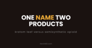 One name, two products: the kratom leaf versus a semisynthetic opioid