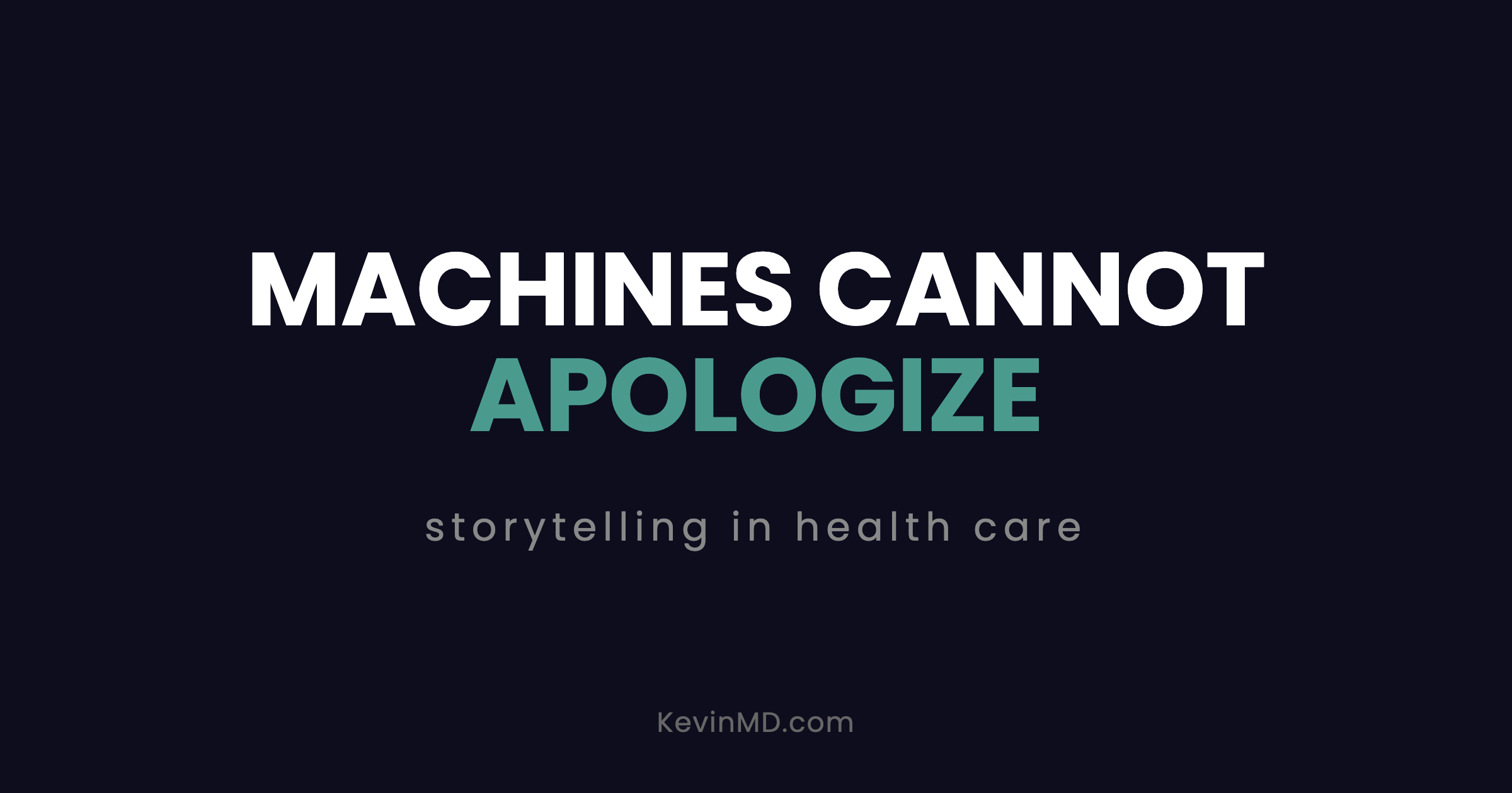 Why storytelling in health care outlasts the algorithm