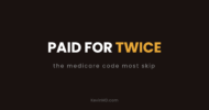 Paid for twice