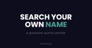 Search your own name: a premium author profile